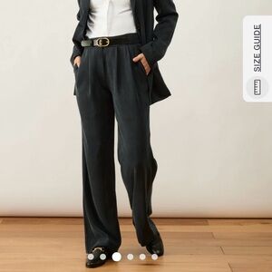 Aday Black Structured Work Trouser